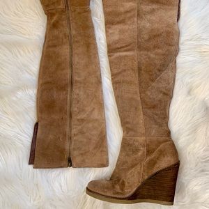 Lucky Brand Suede Over the Knee Boots